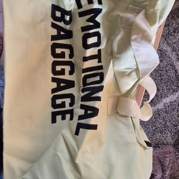 Garment Bag with 'ASSHOLES LIVE FOREVER' Print - White - Picture 2 of 2